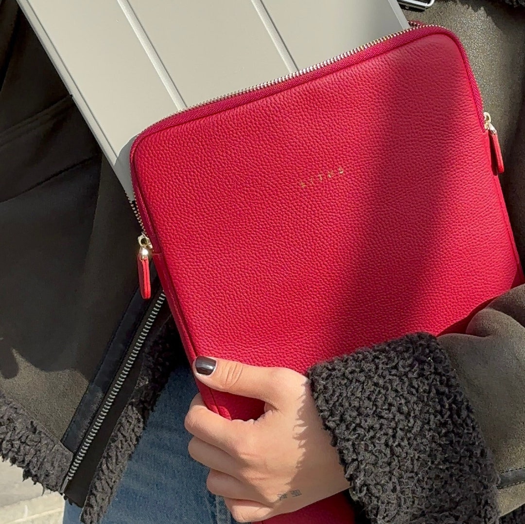 Custom Leather Laptop Case Personalized MacBook Sleeve Etsy