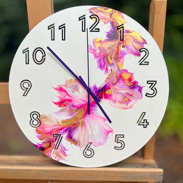 Hand Painted Clock - Etsy