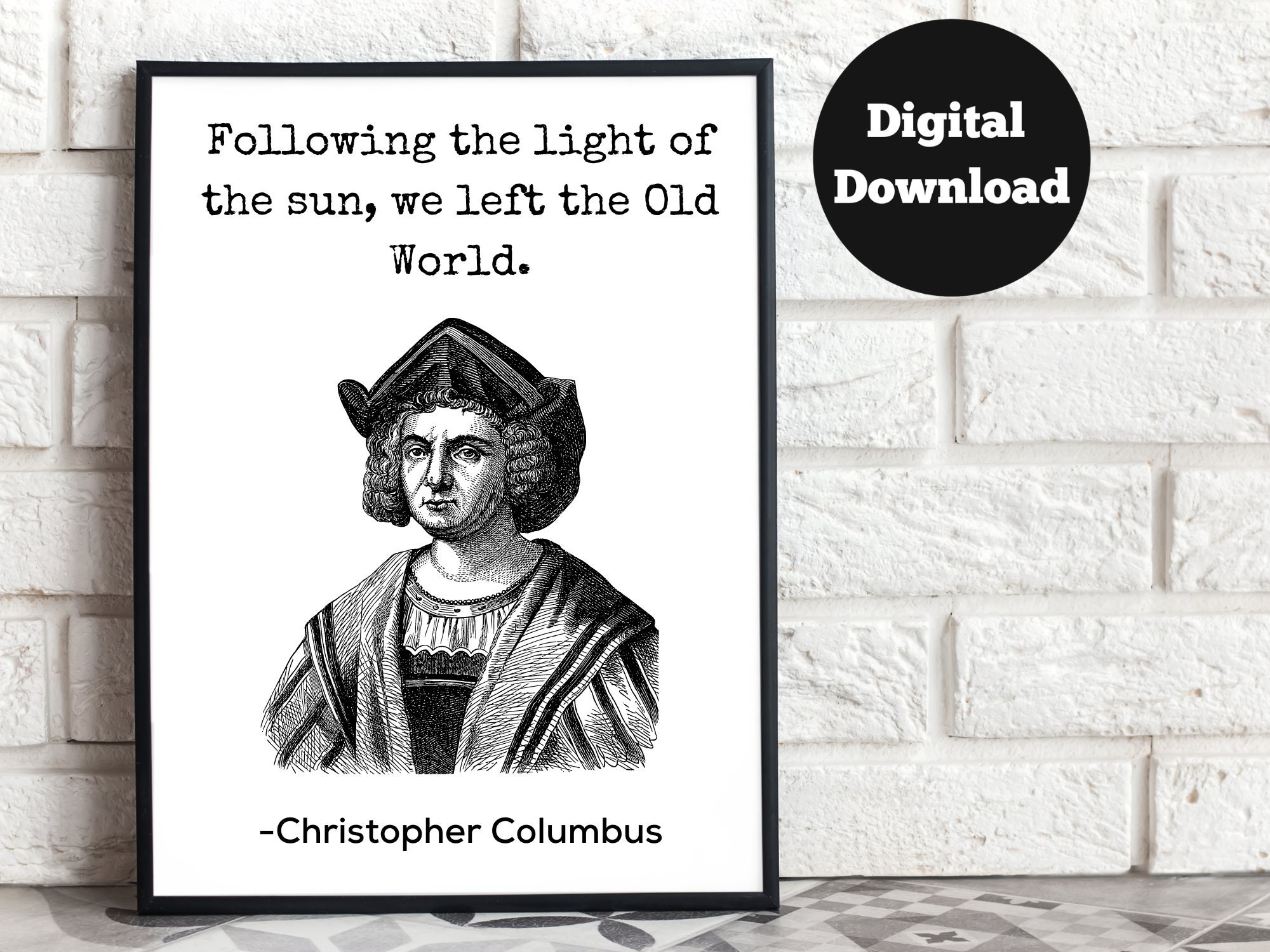 Columbus Quote - Etsy Columbus Quote - Etsy