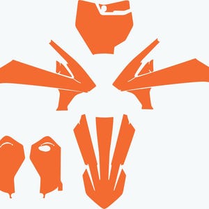 KTM SX 65 2016-2023 vectorsjabloon