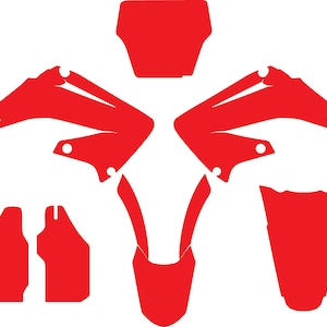 Honda CR 125-250 2002-2012 vector template