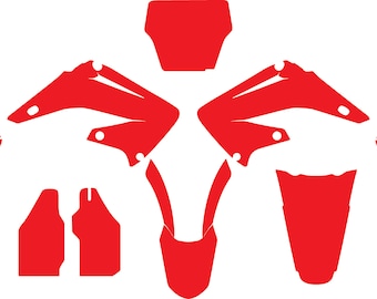 Plantilla vectorial Honda CR 125-250 2002-2012