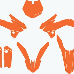 KTM SX 85 2013-2017 vector template