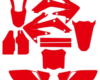 HONDA CRF250 2006-2009 Vektorvorlage