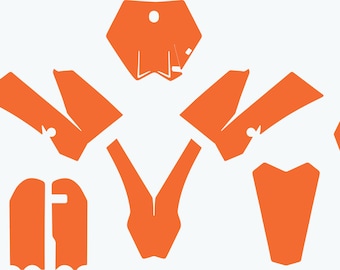KTM SX 85 2006-2012 vectorsjabloon