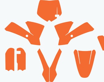 KTM SX 65 2002-2008 vector template