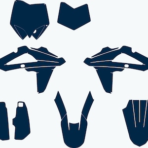 Husqvarna TE TC 125-450 2008-2013 vector template