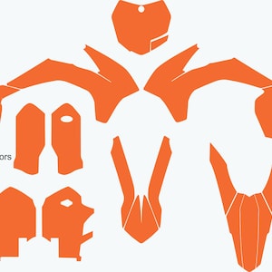 KTM SX SXF 125-450 2013-2015 vector template