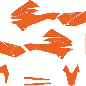 KTM SMC-R 690 Enduro Supermoto 2012-2018 vector template