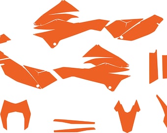 Plantilla vectorial de la KTM SMC-R 690 Enduro Supermoto 2012-2018