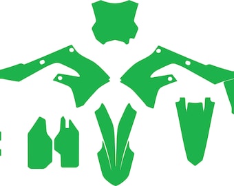 Kawasaki KXF 250 450 2019-2023 vector template