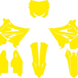 Suzuki RM 125_250 2001-2012 Polisport Restyle vector template