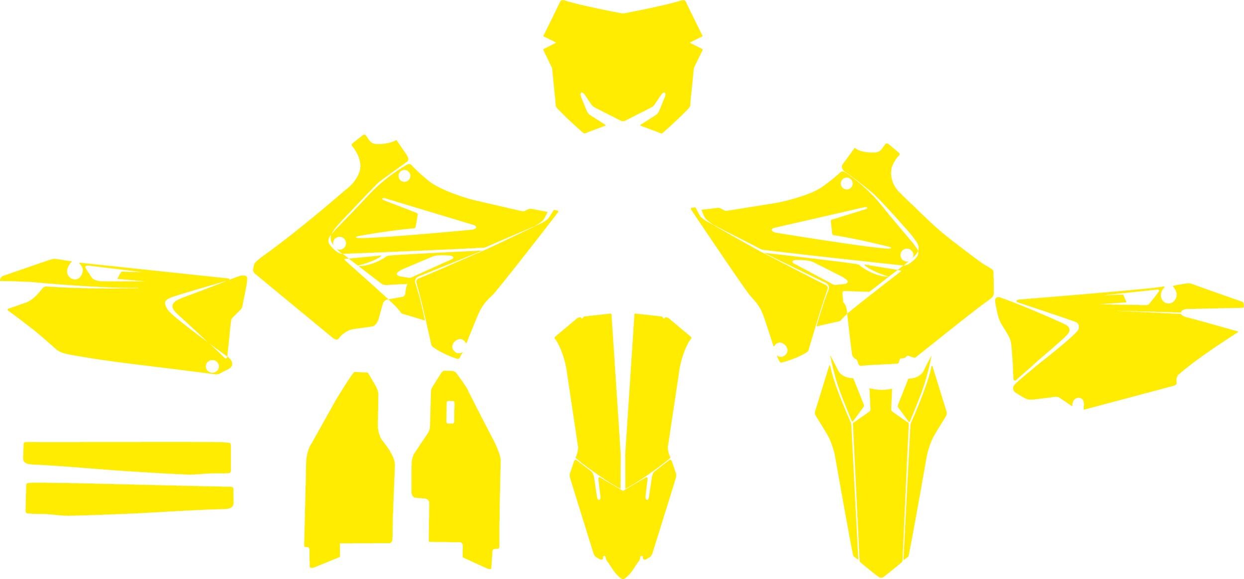 Suzuki RM 125_250 2001-2012 Polisport Restyle Vector Template - Etsy