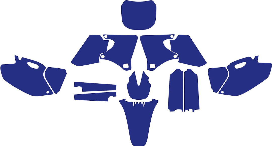 Yamaha YZ250F YZ426F 2000-2002 Vector Template - Etsy