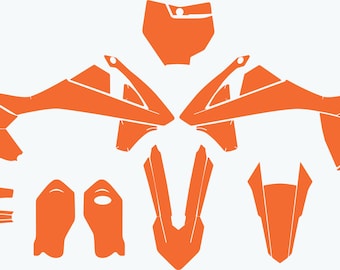 KTM SX 85 2018-2023 vector template