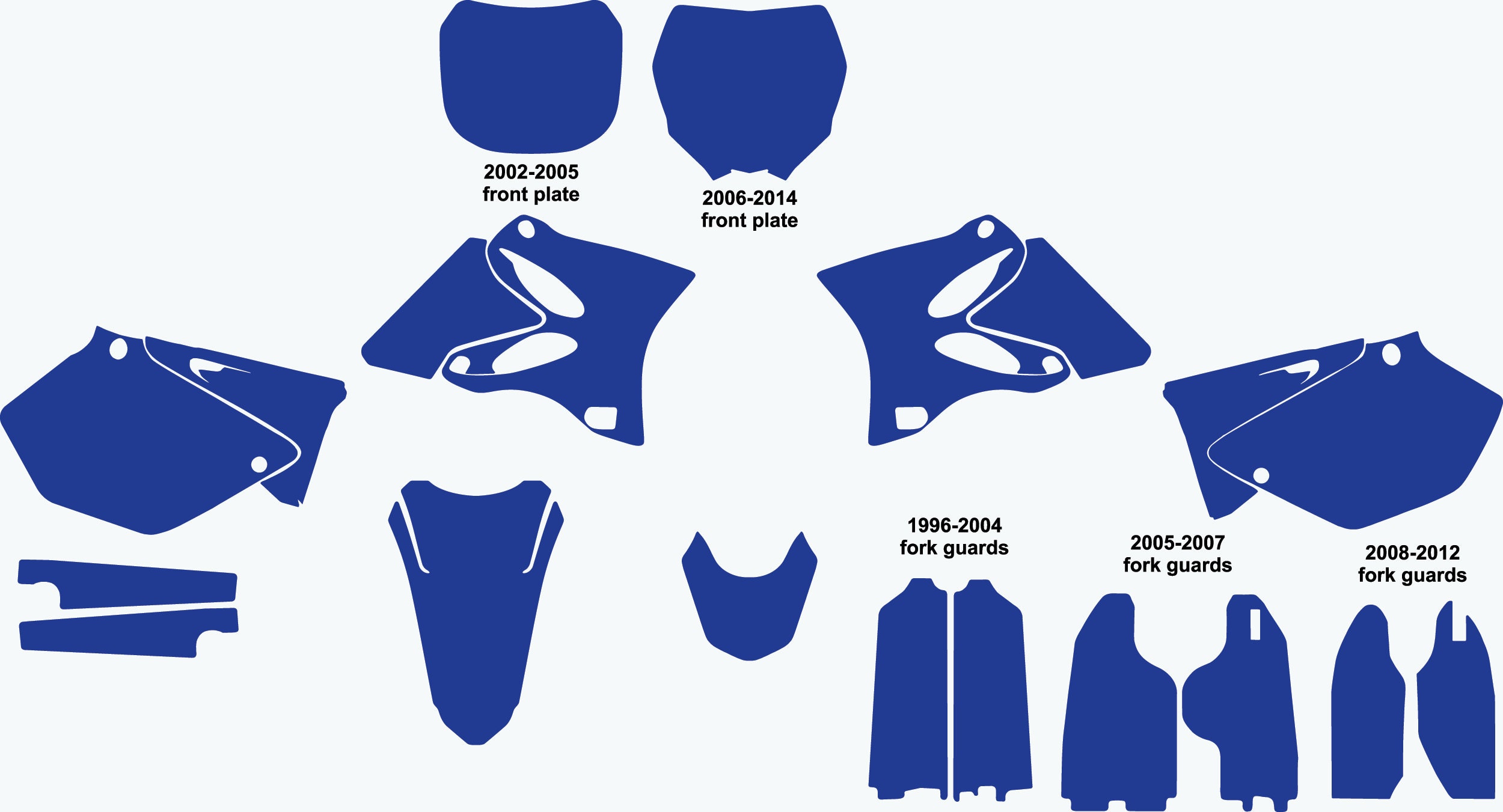 Yamaha YZ 125-250 2002-2014 2 Stroke Vector Template - Etsy