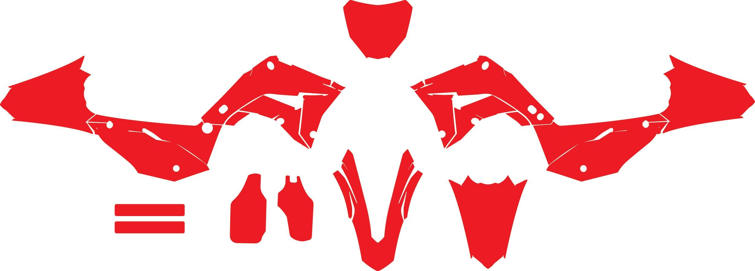 Honda CR125-250 2002-2012 Polisport Restyle Vector Template - Etsy