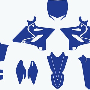 Yamaha YZ 125-250 2015-2021 2 stroke vector template