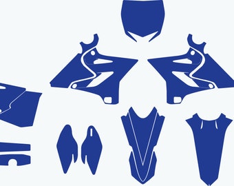 Yamaha YZ 125-250 2015-2021 2 stroke vector template