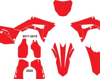 Honda CRF 2017-2020 vector template