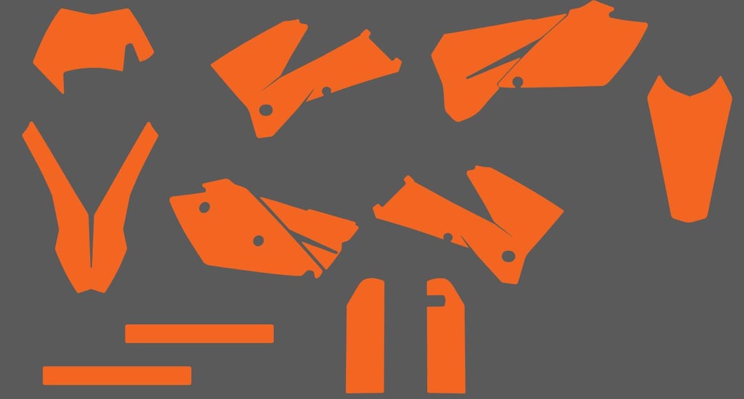 KTM SXF 2005-2006 EXC 2005-2007 Vector Template - Etsy