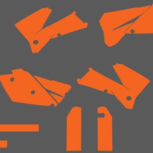 KTM SXF 2005-2006 EXC 2005-2007 Vektorvorlage
