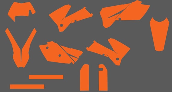 KTM SXF 2005-2006 EXC 2005-2007 Vector Template - Etsy