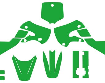 Plantilla vectorial de la Kawasaki KX65 2000-2022