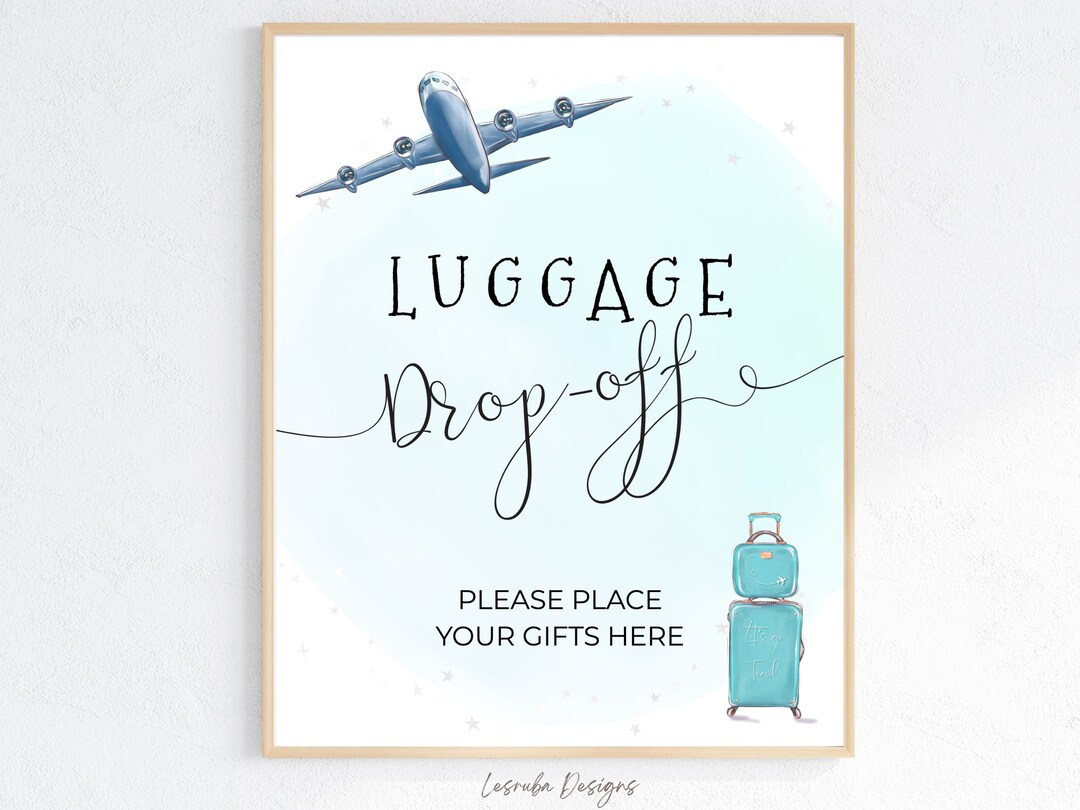 Onederful 1st Birthday Luggage Drop off Sign Editable Template, First ...