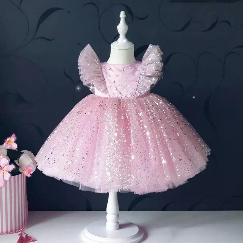 Baby Girl Party Dress 1st Birthday Dress Baby Girl Wedding Etsy