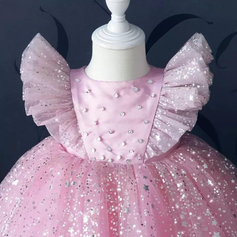 Baby Girl Party Dress 1st Birthday Dress Baby Girl Wedding Etsy