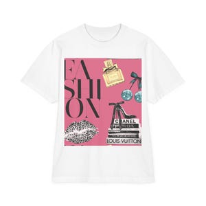 Fashion-Themed Unisex Drop-Shoulder T-Shirt, Trendy Apparel, Stylish Tee, Gift for Fashion Lovers, Casual Wear, Party Top