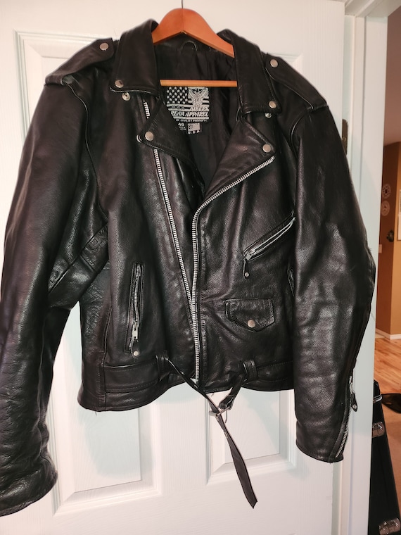送料無料の通販 Leather Biker Jacket - Etsy ジャケット・アウター