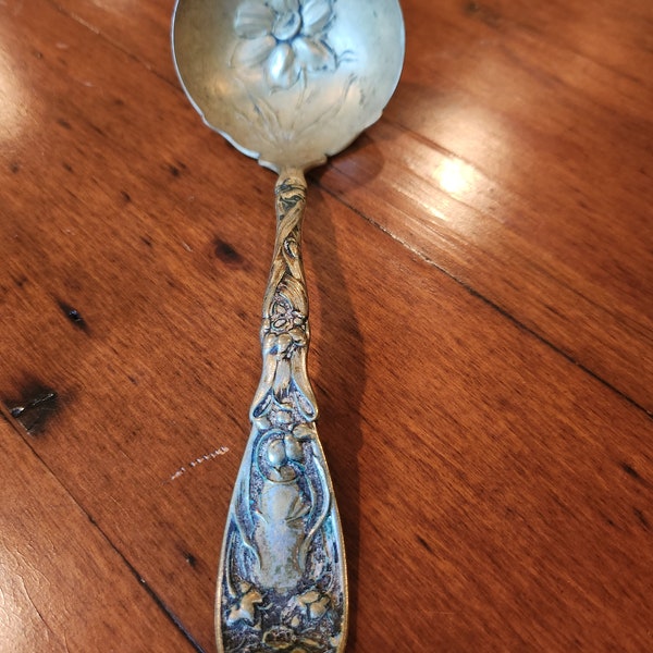 Oxford Silver Plate Co Oneida Narcissus Pattern Silverplate Ladle