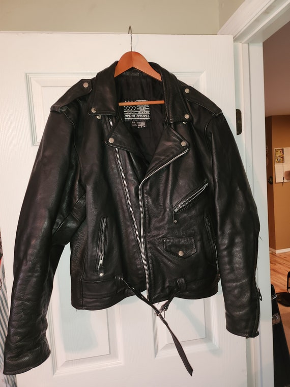 s leather biker jacket   Gem