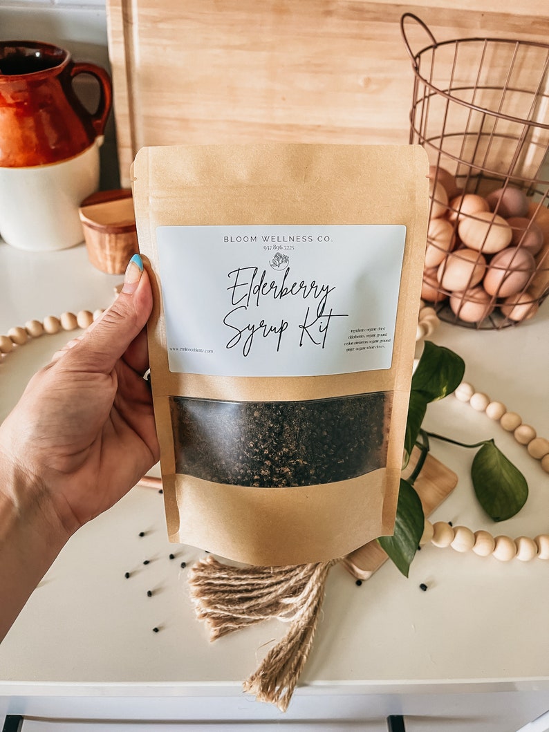 Organic Elderberry Syrup Kit Etsy