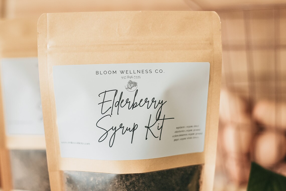 Organic Elderberry Syrup Kit Etsy