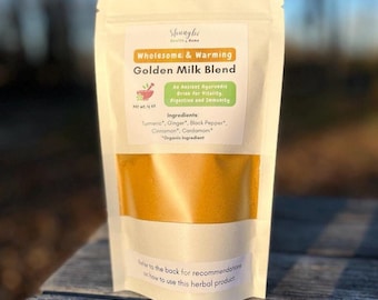 Turmeric Golden Milk Blend: Ayurvedic Latte Powder, All Organic Ingredients