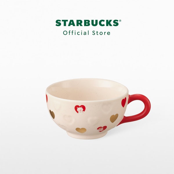 Starbucks Mug Cold Cup Red Cat Love Heart Valentine's 2024 14 oz Gift Pet Love Exclusive Limited Collection Asia