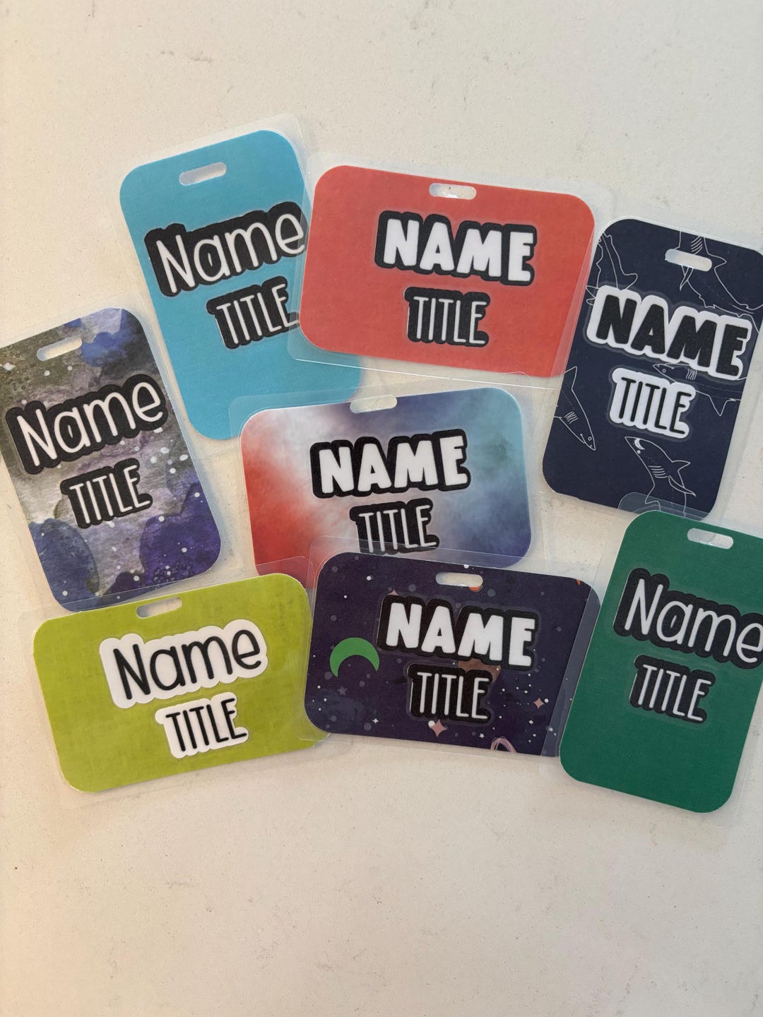Barry Name Tag Personalized for Boy Laminated Badge Buddy + Photo Option - Etsy