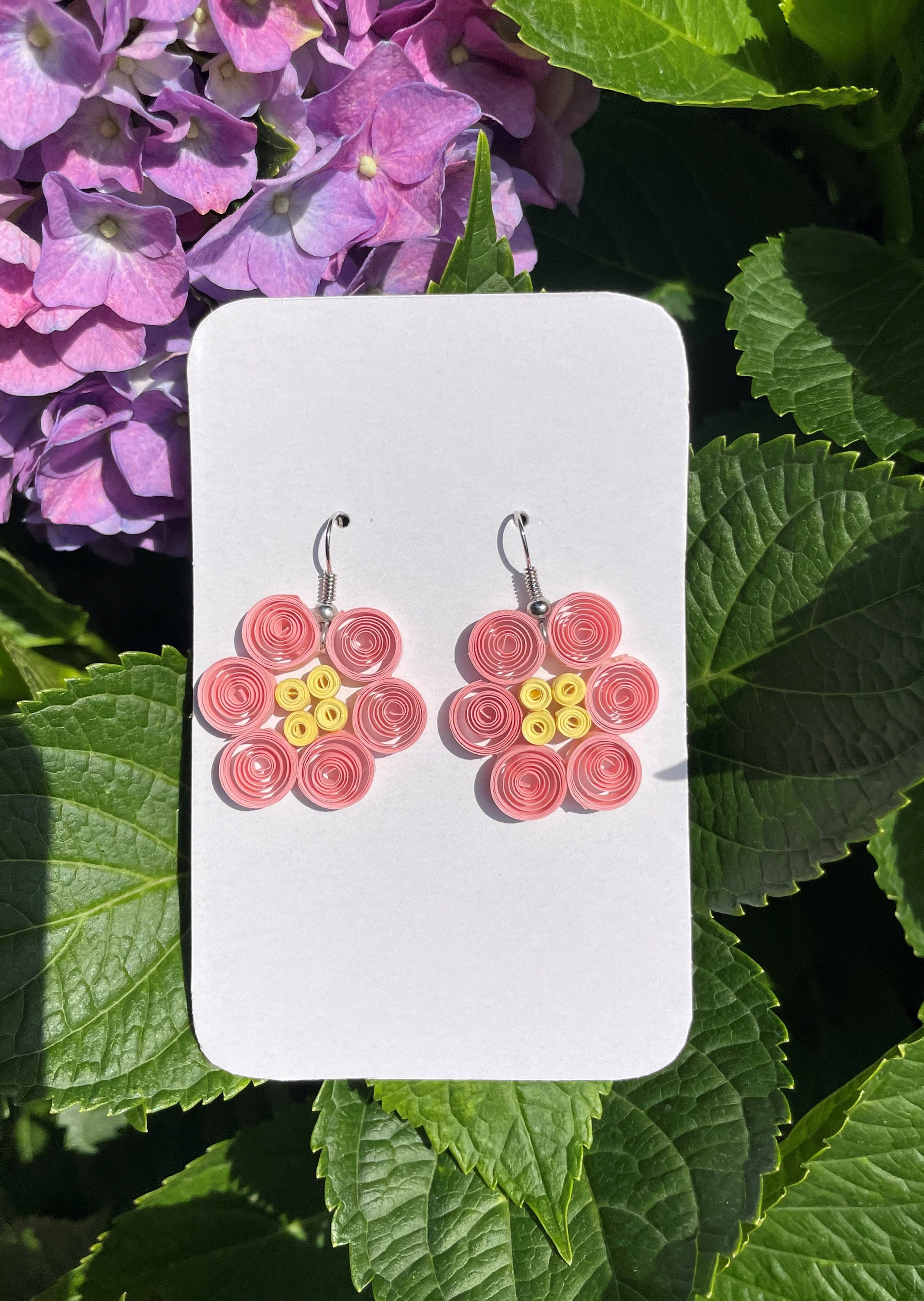 Paper Quilling Pink Flowers Etsy