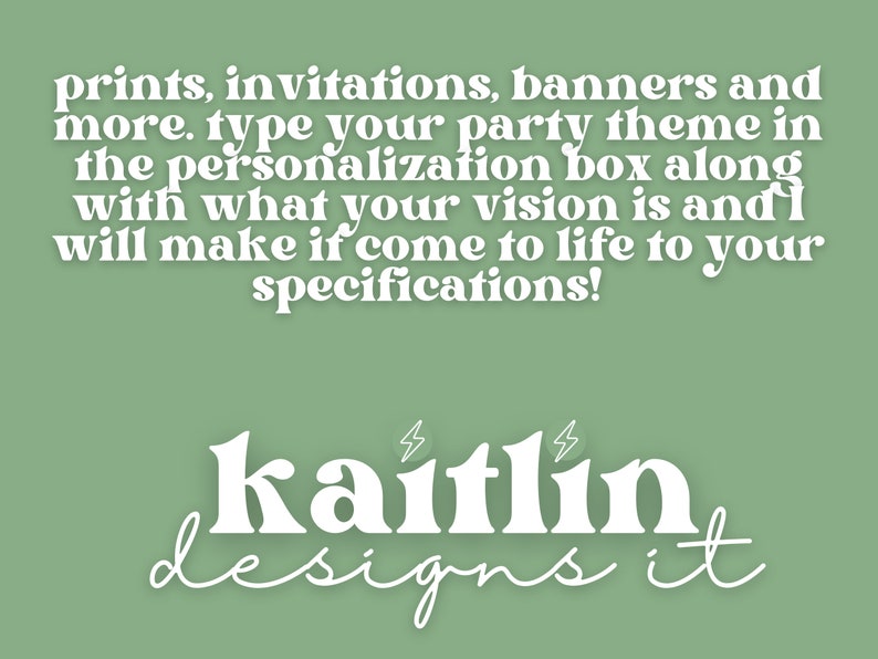 Custom Party Invitation Order Etsy