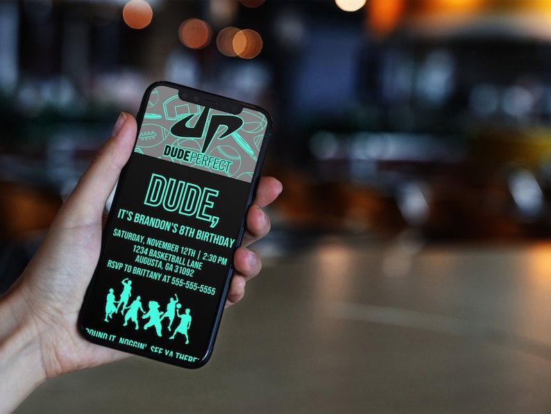 Dude Perfect Einvitation Dude Perfect Birthday Dude Perfect Etsy
