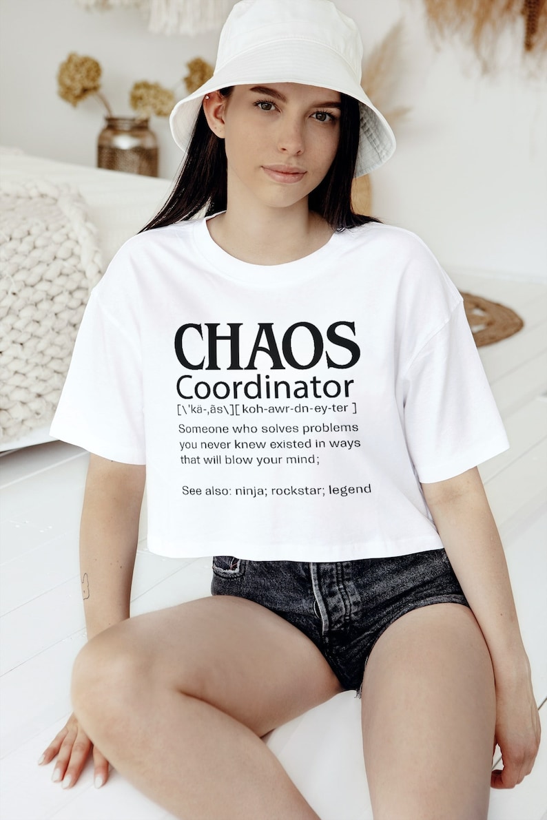 Chaos Coordinator Definition Svg, Chaos Coordinator Png, Funny Mother's Day Svg, Sublimation, Cricut, Clip Art, Cut File, Silhouette image 2