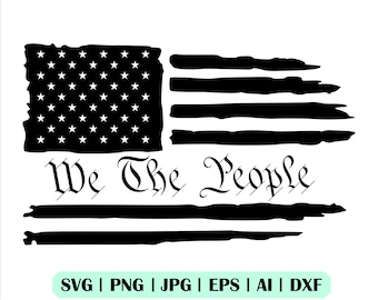 Patriotischer Svg, We The People Flag Svg, Gun AR15 Freedom America Svg, Cricut, Flag Svg, VektorDatei, Sofort Download
