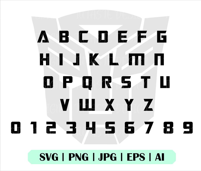 Transform Letters Transform Font Svg, Transform Letter Svg, Cricut, Robot Svg, Robot Font ...