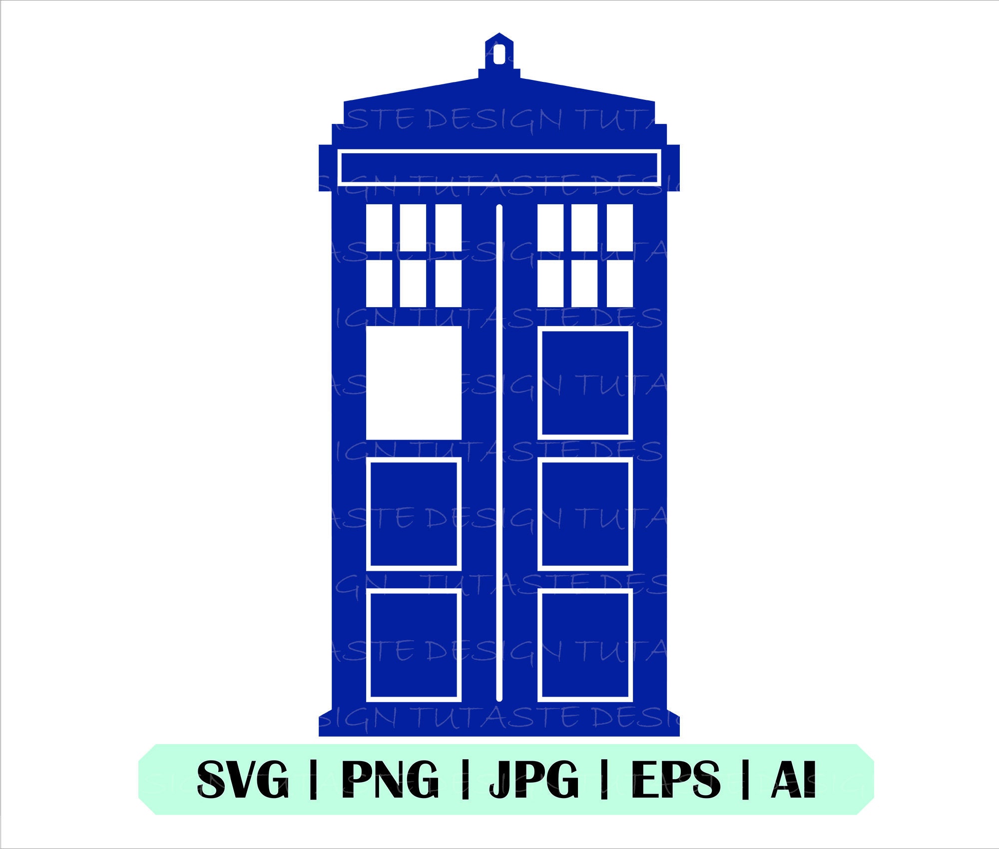Printable Tardis Stencil printable-tardis-stencil
