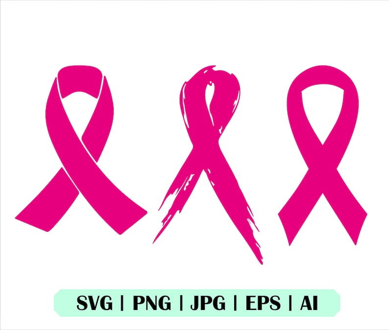 Awareness Ribbon Svg, Ribbon Vector, Cancer Awareness Ribbon Png, Pink Cancer Ribbon Svg, Breast Cancer Svg, Awareness Ribbon Svg Bundle image 1