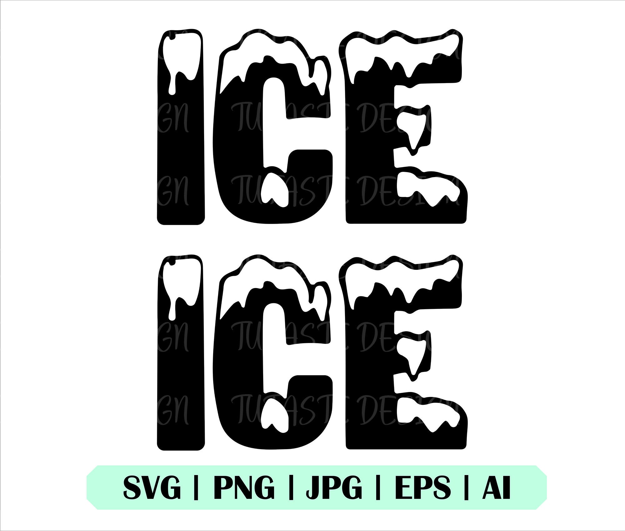 Ice Ice Svg Ice Ice Baby Png Jpg Silhouette Ice Design - Etsy Canada