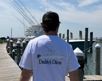 Daddy's Dime Boating T-Shirt – Cape Horn Boat Graphic Pocket Tee